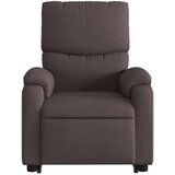  Naslonjač na podizanje tamnosmeđi od tkanine | shoptok.hr
