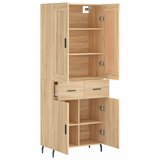  Visoka komoda hrasta sonome 69,5x34x180cm od konstruiranog drva Slike