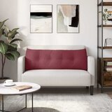  Jastuk za leđa Vinska crvena 140 x 24 x 50 cm tkanina | shoptok.hr