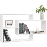 vidaXL Zidne police visoki sjaj bijele 104 x 20 x 58,5 cm od iverice | shoptok.hr