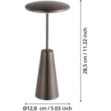 Eglo 900924 - LED prigušiva spoljašnja lampa PICCOLA 2,8W/5V 5200mAh IP54 bež | Eponuda.com
