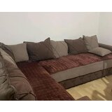  Set sedalnih prekrivača Stela (Dva dela) za ugaonu garnituru - Braon Cene