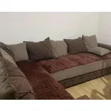 Set sedalnih prekrivača Stela (Dva dela) za ugaonu garnituru - Braon