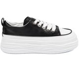 Shelvt Black and white platform sneakers | Shoptok.si