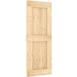  Klizna vrata s priborom za montažu 80 x 210 cm masivna borovina | shoptok.hr