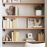 Maison Chic Stenska polica - Viseča Polica 100x30x2 cm neobdelana trdna hrastovina, (21784875) | Shoptok.si