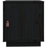  Noćni ormarići 2 kom crna 40 x 34 x 45 cm od masivne borovine | shoptok.hr