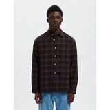 Selected Srajca 'SLHREGNOAH' nočno modra / čokolada | Shoptok.si