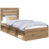  Okvir za krevet Umjetnička hrastovina 75 x 190 cm | shoptok.hr