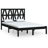 Furnova Posteljni okvir črn iz trdne borovine 140x190 cm, (21934266) | Shoptok.si