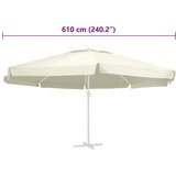  Zamjenska tkanina za vrtni suncobran 610 cm boja pijeska | shoptok.hr