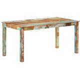 Blagovaonski stol od masivnog obnovljenog drva 160 x 80 x 76 cm | shoptok.hr