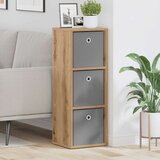  Strani šal s predalom Umetni hrast 30,5 x 27 x 84,5 cm, (5000233792) | Shoptok.si