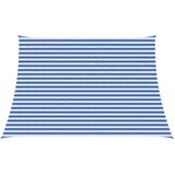  Jedrilica za sunčevu sjenu Plava i bijela 4 / 5 x 3 m HDPE | shoptok.hr