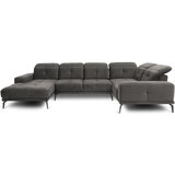 ELTAP Siva žametna kotna sedežna garnitura (desni kot/v obliki črke "U") Neviro – | Shoptok.si