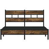  Okvir kreveta bez madraca s uzglavljem boja hrasta 150x200 cm | shoptok.hr