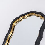 Zidno ogledalo 34,5x23,2 cm crno/zlatno | Eponuda.com