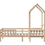 vidaXL Okvir kreveta s krovom 90 x 190 cm od masivne borovine | shoptok.hr
