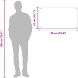  Kuhinjski zid Svijetlo siva 90 x 50 cm Staklo otporno na udarce | Shoptok.si