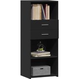  Visoka komoda crna 50 x 42,5 x 124 cm od konstruiranog drva | Eponuda.ba