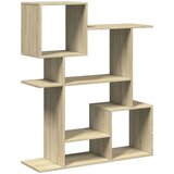 vidaXL Pregrada s knjižno omaro sonoma hrast 92x29x112 cm inž. les | Shoptok.si