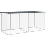  Kavez za kokoši s krovom antracit 203x98x90 cm pocinčani čelik | shoptok.hr