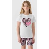4f Girls' T-shirt with print - white | shoptok.hr