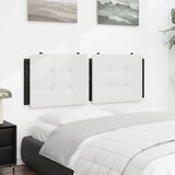  Jastuk za uzglavlje Zadar bijelo-crni 120 cm od umjetne kože | shoptok.hr