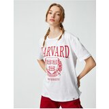 Koton Harvard T-Shirt Printed Licensed Short Sleeve Crew Neck Cene
