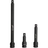 Jetech 1/2-palčni podaljšek za udarne vrtalnike, 3-delni set (3'' 5'' 10''), hladno kovano, toplotno obdelano krom-molibdenovo jeklo, (22150786) | Shoptok.si