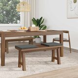  Jastučić za klupu 2 kom. Kord Tamnosiva Dubina 35 cm | shoptok.hr