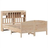 vidaXL Knjižna postelja brez vzmetnice 140x200 cm trdna borovina | Shoptok.si