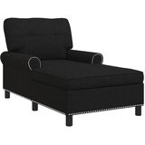  Ležaljka s jastukom Crna 91 x 157 x 91 cm tkanina | shoptok.hr