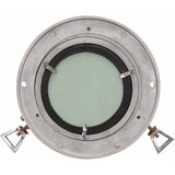  Zidno ogledalo s prozorčićem Ø23 cm aluminij i staklo | Shoptok.si