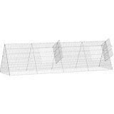  Kavez za piliće Srebrno 215 x 55 x 55 cm Cinkani čelik | shoptok.hr