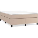  Box spring postelja z vzmetnico kapučino 180x200cm umetno usnje | Shoptok.si