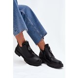 Boto Insulated Low Women's Ankle Boots With Decoration On Zip Black Lavira | shoptok.hr