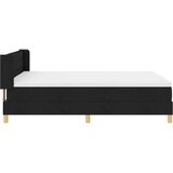 Box Postelja z vzmetnico z vzmetnico Črna 200 x 140 cm Poliester, (5000141828) | Shoptok.si