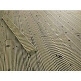RETTENMEIER Terasna deska narebrena Zelena tlačno impregnirana 14,4 cm x 2,7 cm x 300 cm | Shoptok.si