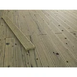 terasna deska narebrena zelena tlačno impregnirana 14,4 cm x 2,7 cm x 300 cm