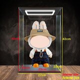 DUVINDD akrilna vitrina s črnim podstavkom - 25×20×40 cm | Shoptok.si