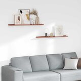  Polica na zidu 2 pcs Crvena 100 x 9 x 3 cm Konstruirano drvo | shoptok.hr