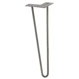 Noga za pohištvo (Višina: 40 cm, Jeklo, Srebrne barve)