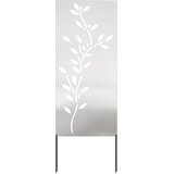  Privatnost u vrtu Cvjetni Srebrno 50 x 140 cm Nehrđajući čelik | shoptok.hr