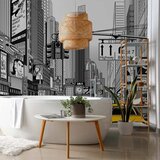  Foto tapeta - Comic book city - New York street in pop art style 150x105 Vodootporna | shoptok.hr