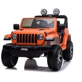  Licencirani auto na akumulator Jeep Rubicon 4x4 - narančasti | shoptok.hr
