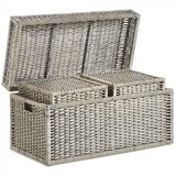 Vonhaus Komplet pletenih kovčkov za shranjevanje L, 3 kosi | Shoptok.si