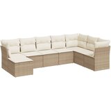  8-dijelni set vrtnih sofa od poliratana s jastucima bež | shoptok.hr