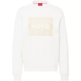 Hugo Sweater majica 'Duragol222' bež / bijela
