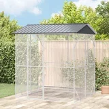 aviary za ptice antracit 210x227x247 cm čelik
